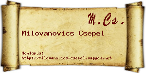 Milovanovics Csepel névjegykártya